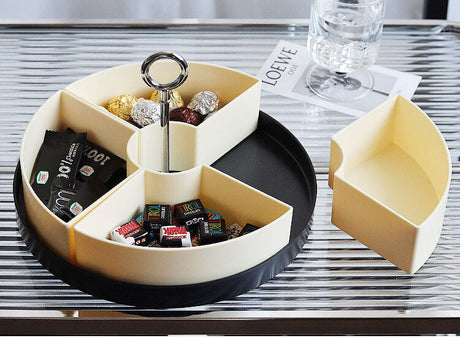EPIUS Thimbu Elegant Four-Compartment Snack Plate from EPIUS