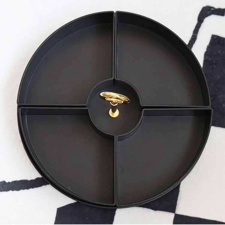 EPIUS Thimbu Elegant Four-Compartment Snack Plate from EPIUS