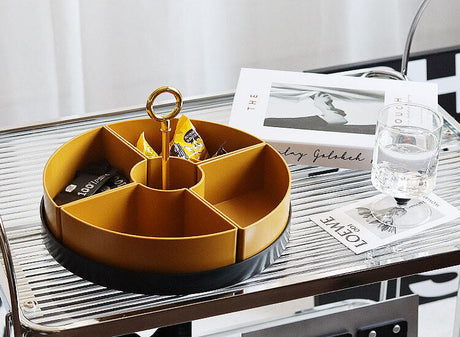 EPIUS Thimbu Elegant Four-Compartment Snack Plate from EPIUS