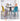 EXCELLENT Santiago Sleek Modern Outdoor Steel Glass Round Table Set from EXCELLENT