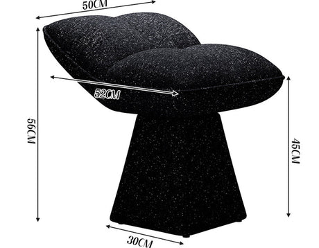 FANMINGDI Elowen Cream Chic Stylish Makeup Stool from FANMINGDI