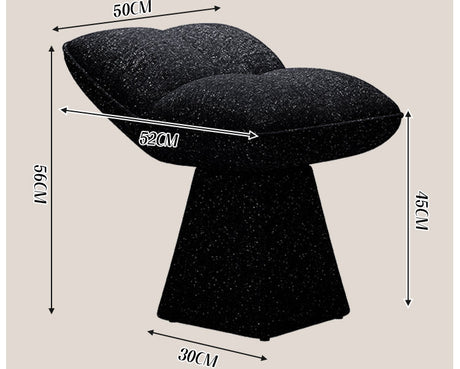 FANMINGDI Elowen Cream Chic Stylish Makeup Stool from FANMINGDI