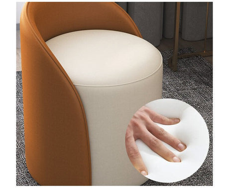FANMINGDI Isidora Chic Backrest Makeup Stool from FANMINGDI