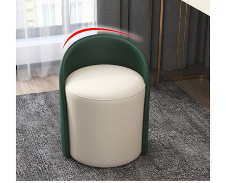 FANMINGDI Isidora Chic Backrest Makeup Stool from FANMINGDI