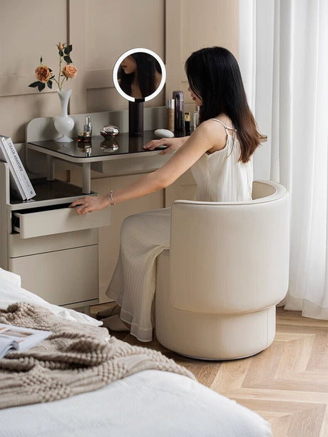 FANMINGDI Zephyrine Elegant Rotating Makeup Stool from FANMINGDI