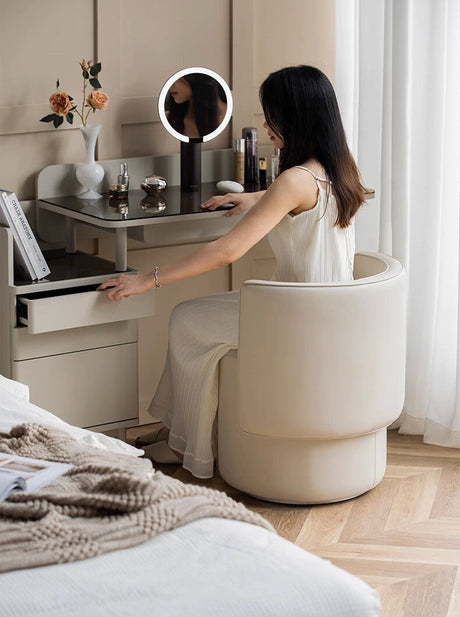 FANMINGDI Zephyrine Elegant Rotating Makeup Stool from FANMINGDI