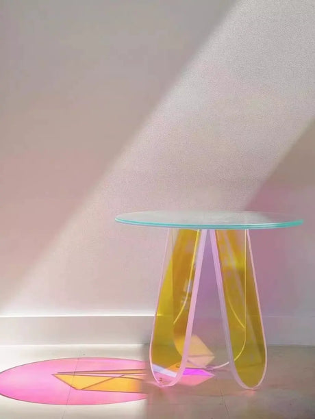 FANYU Isolde Chic Minimalist Round Acrylic Side Table from FANYU