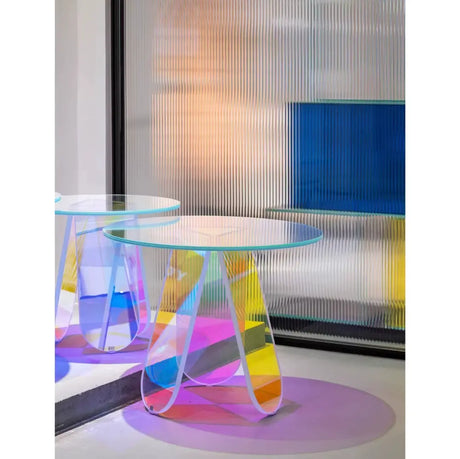 FANYU Isolde Chic Minimalist Round Acrylic Side Table from FANYU