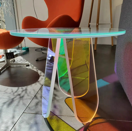 FANYU Isolde Chic Minimalist Round Acrylic Side Table from FANYU