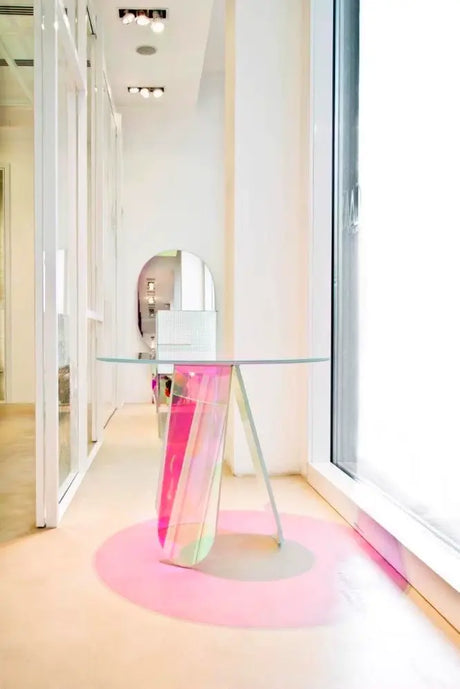 FANYU Isolde Chic Minimalist Round Acrylic Side Table from FANYU