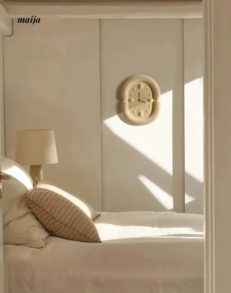 Fuzzy Oval Wall Clock from maija