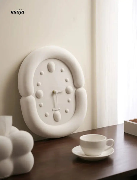Fuzzy Oval Wall Clock from maija