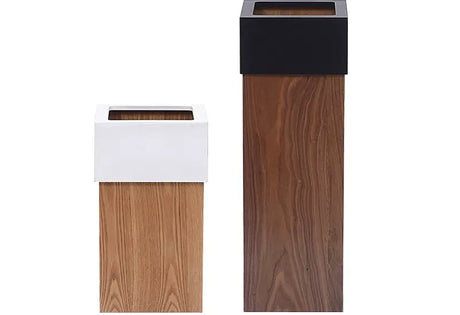 FIRST CLASS CARPENTER Elowen Minimalist Nordic Wooden Trash Can from FIRST CLASS CARPENTER