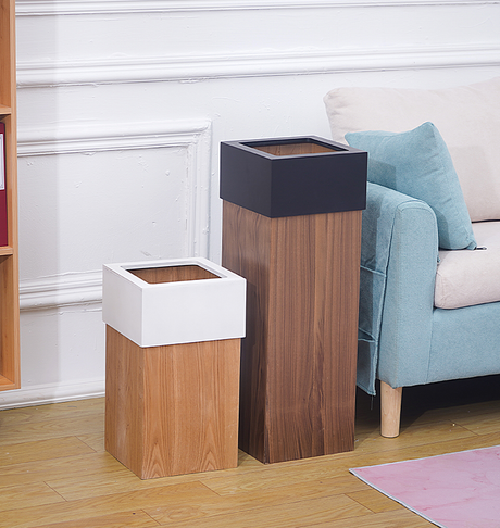 FIRST CLASS CARPENTER Elowen Minimalist Nordic Wooden Trash Can from FIRST CLASS CARPENTER