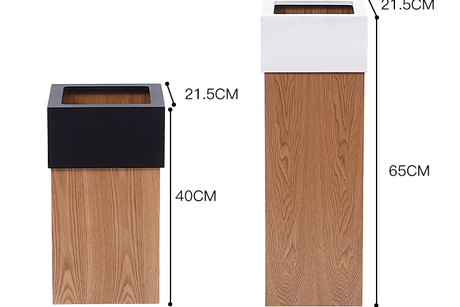 FIRST CLASS CARPENTER Elowen Minimalist Nordic Wooden Trash Can from FIRST CLASS CARPENTER