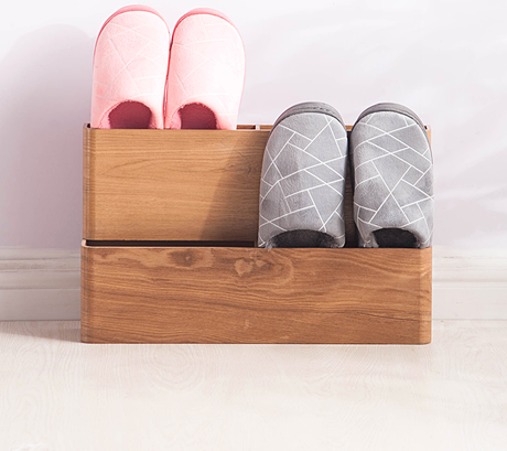FIRST CLASS CARPENTER Hiroshi Minimalist Double-Layer Shoe Rack from FIRST CLASS CARPENTER