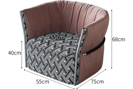 GANGETIC AGE Amarante Elegant Luxe Lightweight Sofa from GANGETIC AGE