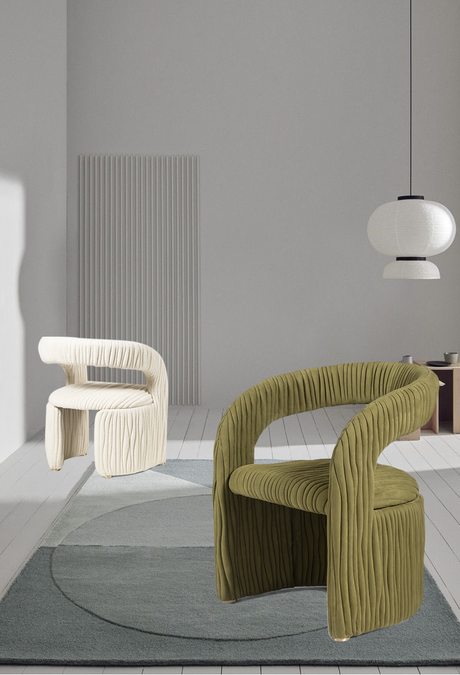 GANGETIC AGE Elowen Elegant Plush Lounge Chair from GANGETIC AGE