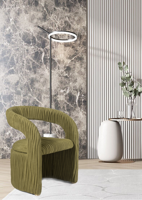 GANGETIC AGE Elowen Elegant Plush Lounge Chair from GANGETIC AGE