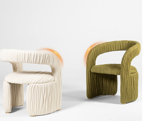 GANGETIC AGE Elowen Elegant Plush Lounge Chair from GANGETIC AGE