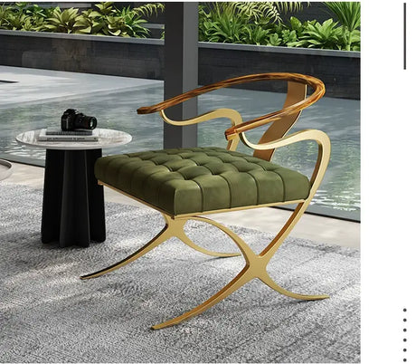 GANGETIC AGE Isadora Elegant Plush Armchair Design from GANGETIC AGE