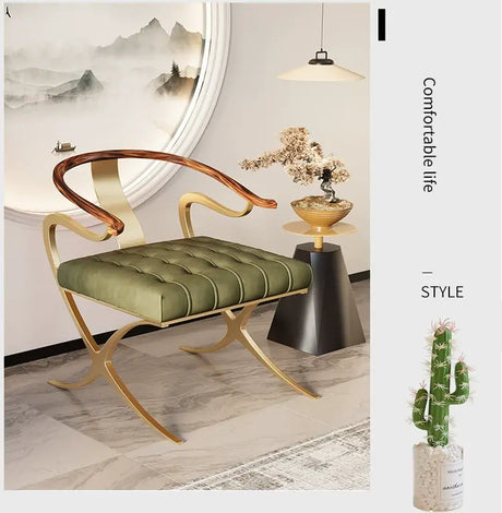 GANGETIC AGE Isadora Elegant Plush Armchair Design from GANGETIC AGE