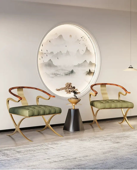 GANGETIC AGE Isadora Elegant Plush Armchair Design from GANGETIC AGE