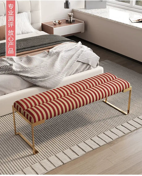 GANGETIC AGE Isolde Elegant Contemporary Steel Bedroom Bench from GANGETIC AGE