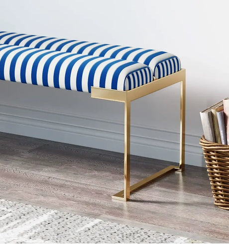 GANGETIC AGE Isolde Elegant Contemporary Steel Bedroom Bench from GANGETIC AGE