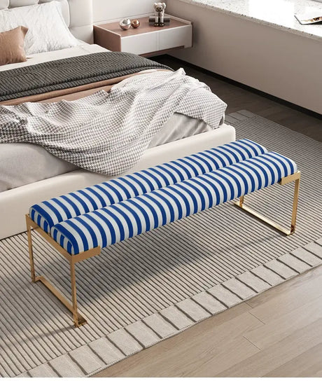 GANGETIC AGE Isolde Elegant Contemporary Steel Bedroom Bench from GANGETIC AGE