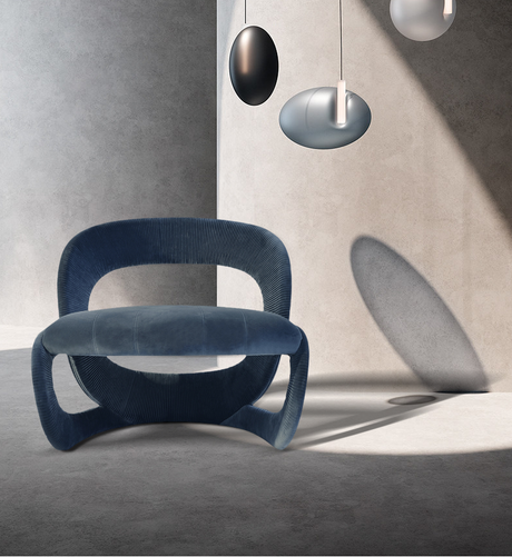 GANGETIC AGE Lorenzo Elegant Fabric Leisure Chair from GANGETIC AGE