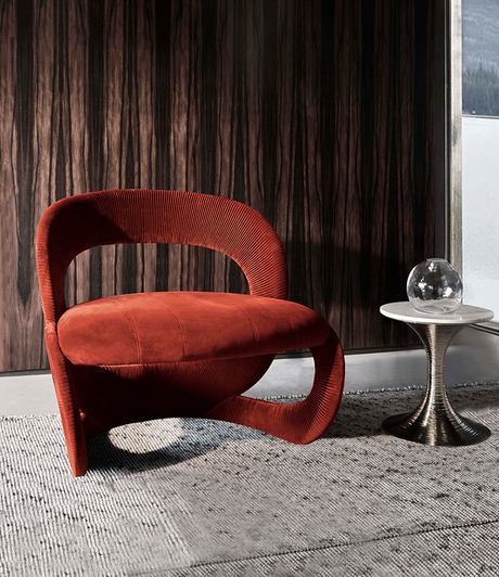GANGETIC AGE Lorenzo Elegant Fabric Leisure Chair from GANGETIC AGE