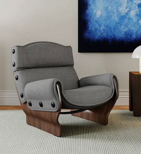GANGETIC AGE Mariposa Elegant Solid Wood Lazy Sofa Chair from GANGETIC AGE