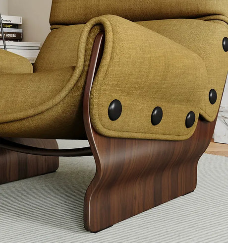 GANGETIC AGE Mariposa Elegant Solid Wood Lazy Sofa Chair from GANGETIC AGE