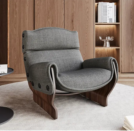 GANGETIC AGE Mariposa Elegant Solid Wood Lazy Sofa Chair from GANGETIC AGE