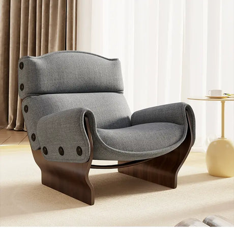 GANGETIC AGE Mariposa Elegant Solid Wood Lazy Sofa Chair from GANGETIC AGE