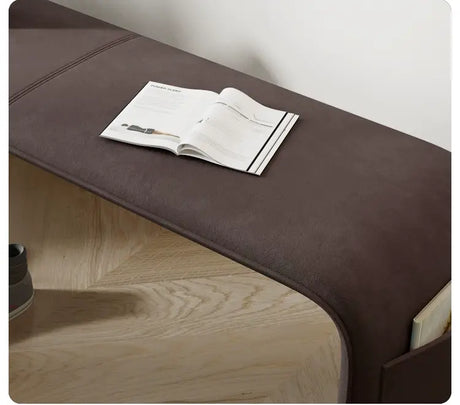 GANGETIC AGE Valdemar Sleek Luxury Saddle Leather Bedroom Bench from GANGETIC AGE
