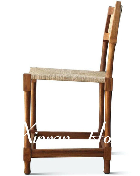 GENJI Aeliana Nordic Retro Design Solid Wood Dining Chair from GENJI