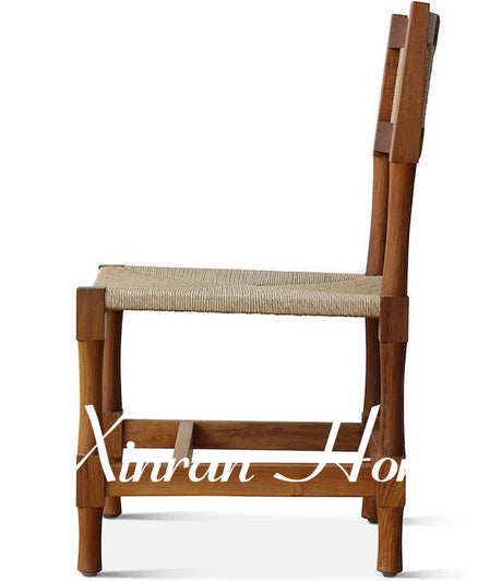 GENJI Aeliana Nordic Retro Design Solid Wood Dining Chair from GENJI