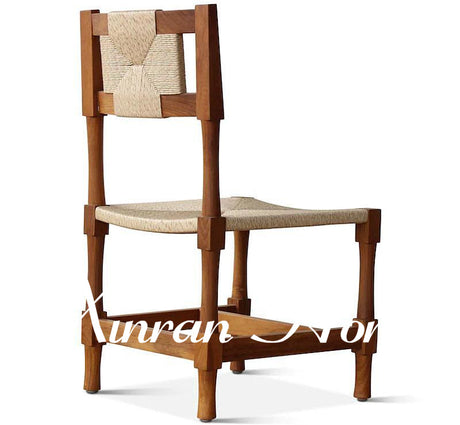 GENJI Aeliana Nordic Retro Design Solid Wood Dining Chair from GENJI