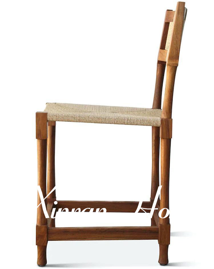 GENJI Aeliana Nordic Retro Design Solid Wood Dining Chair from GENJI