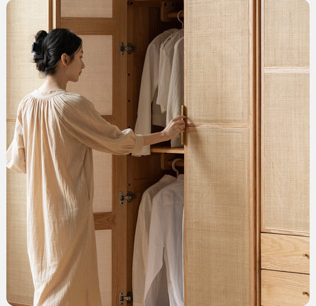 GENJI Aishiko Customizable Nordic Oak Wardrobe from GENJI