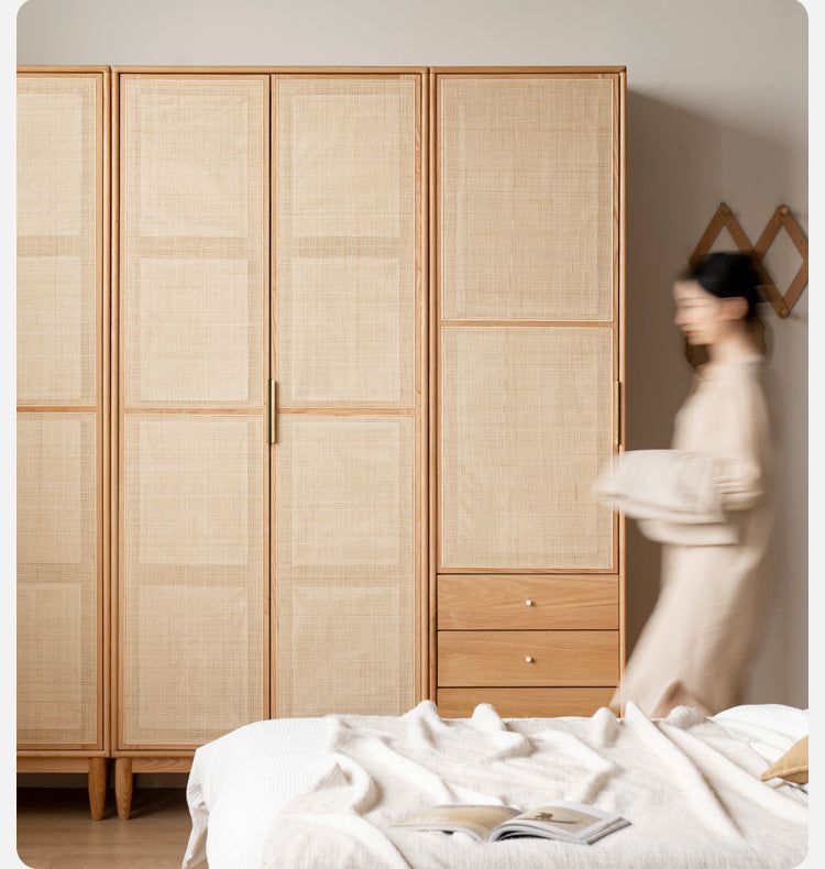 GENJI Aishiko Customizable Nordic Oak Wardrobe from GENJI
