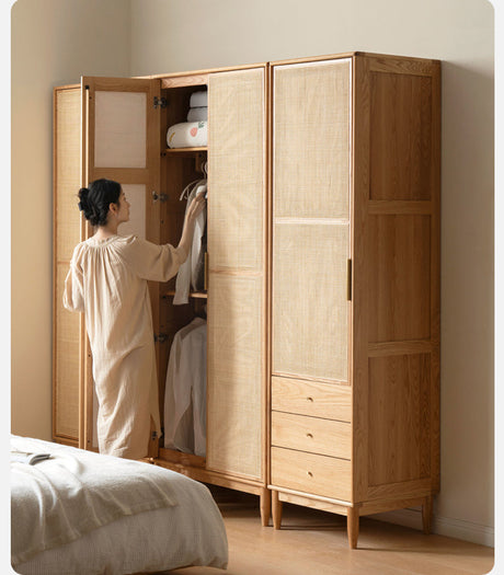 GENJI Aishiko Customizable Nordic Oak Wardrobe from GENJI