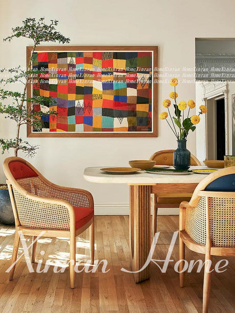 GENJI Aisling Sleek Minimalist Rattan Dining Chair from GENJI
