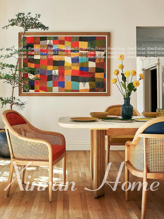 GENJI Aisling Sleek Minimalist Rattan Dining Chair from GENJI