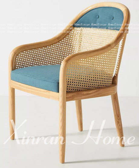 GENJI Aisling Sleek Minimalist Rattan Dining Chair from GENJI