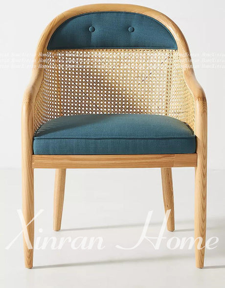 GENJI Aisling Sleek Minimalist Rattan Dining Chair from GENJI