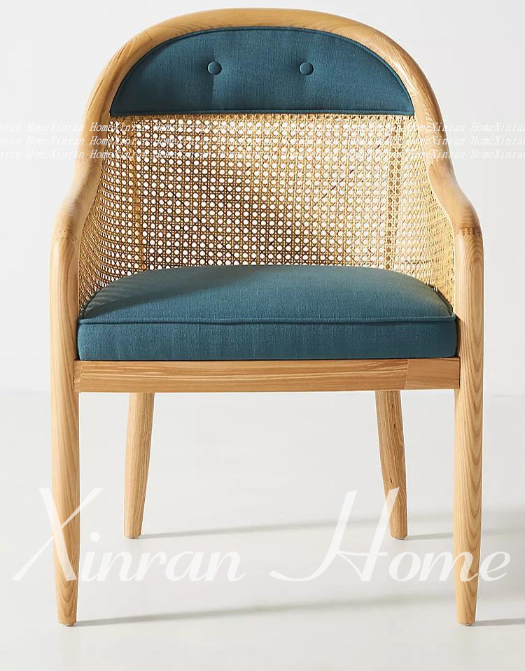 GENJI Aisling Sleek Minimalist Rattan Dining Chair from GENJI