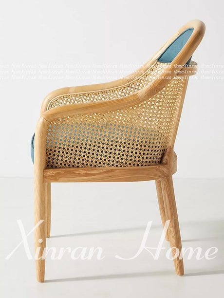 GENJI Aisling Sleek Minimalist Rattan Dining Chair from GENJI